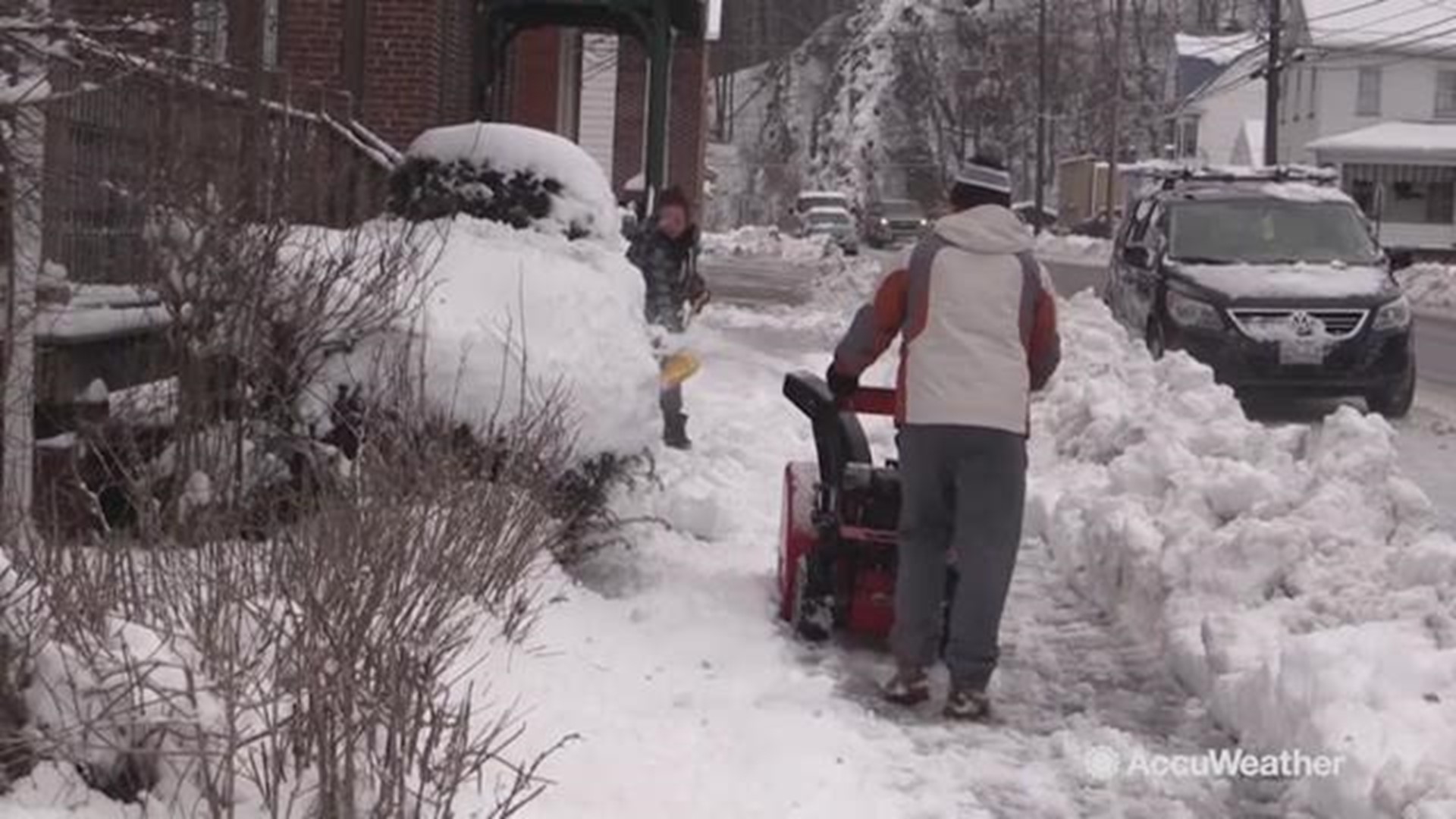 Cleanup begins after winter storm dumps substantial snow