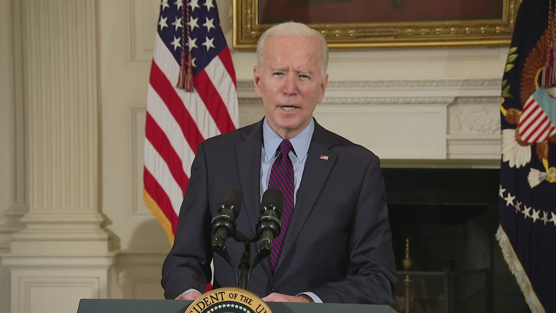 President Joe Biden delivered remarks on the state of the economy and the need for the American Rescue Plan