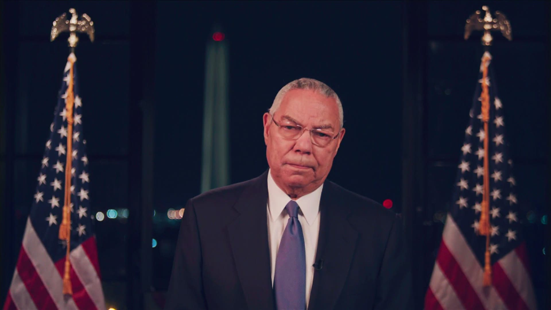 Gen. Colin Powell, member of both Bush administrations, endorses Joe Biden at the Democratic National Convention.