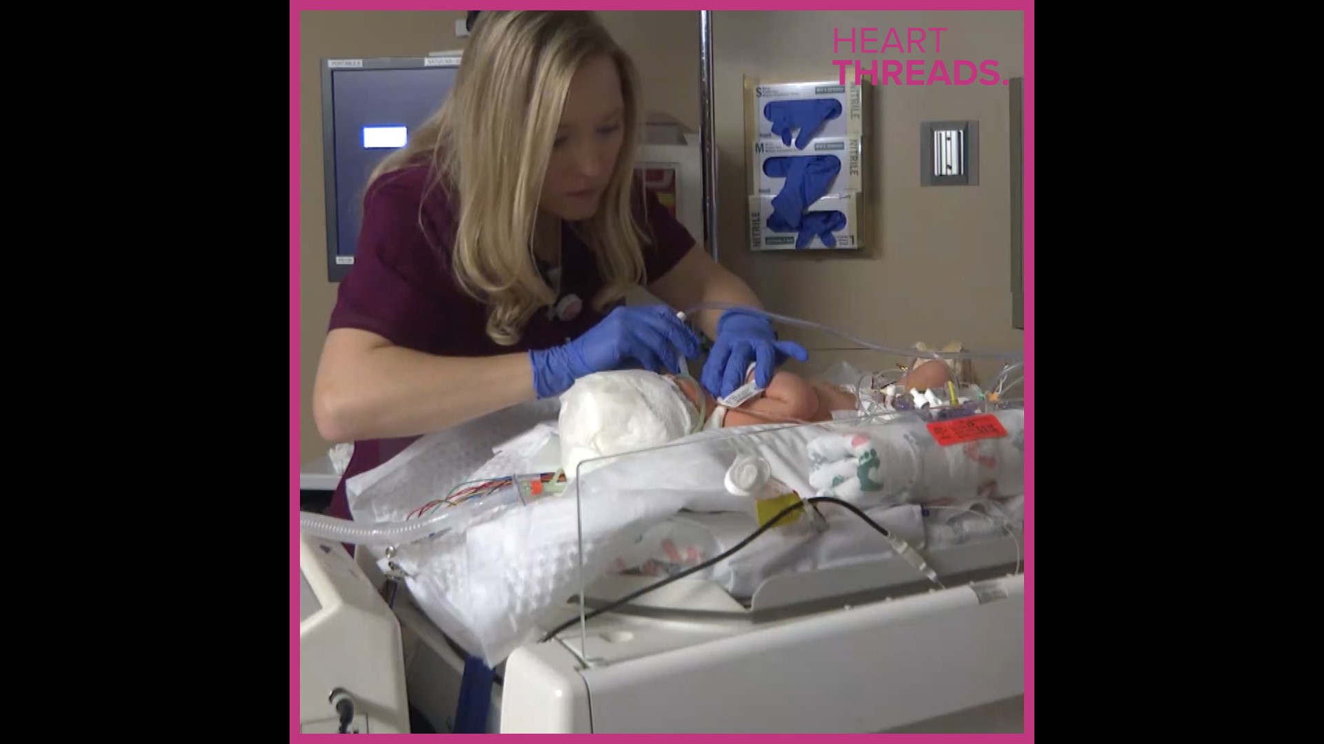 Tammy was born 3 months early and weighed just 1 pound, 4 ounces. Now grown, she works as a nurse in the same NICU that saved her life.