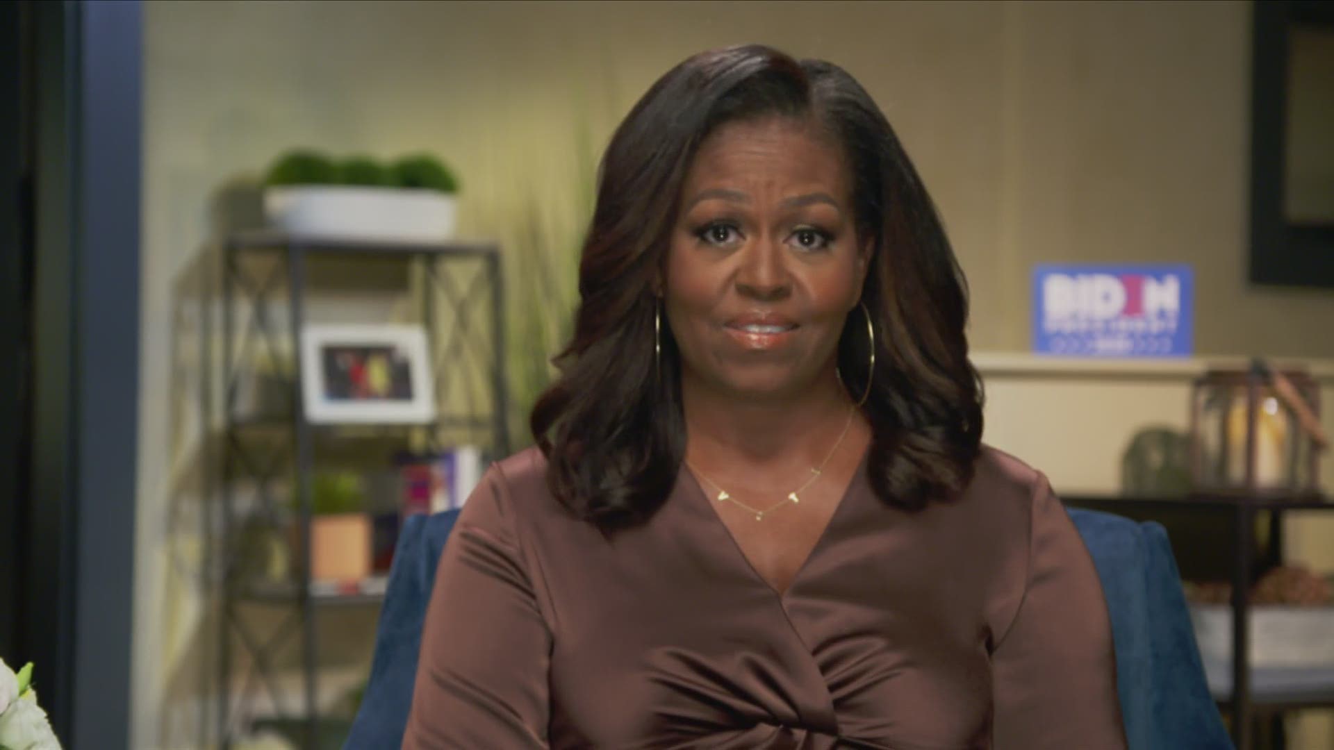 Michelle Obama told Americans during the DNC that now is 'not the time to withhold our votes in protests' and implored people to vote like it's 2008 and 2012.