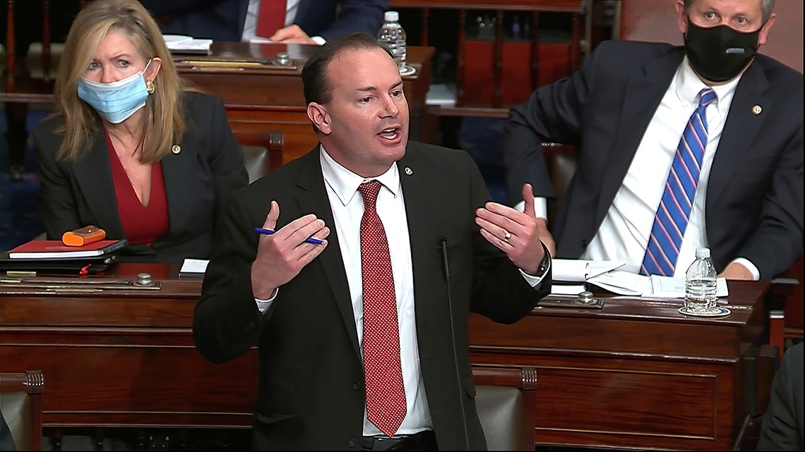 Sen. Mike Lee objects at impeachment trial of prosecution references to him