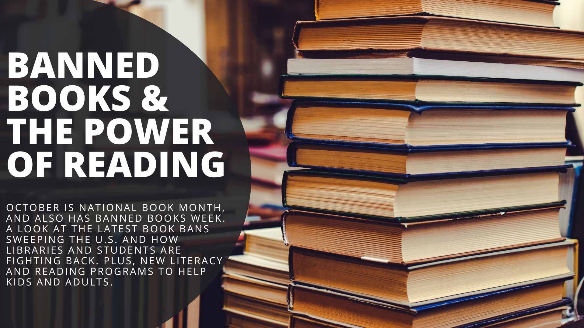 October is National Book Month, and also has Banned Books Week. A look at the latest book bans sweeping the U.S. and how libraries and students are fighting back.