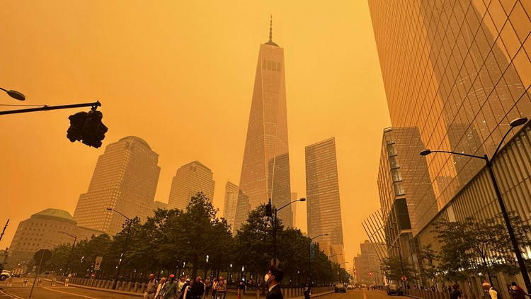 Wildfire smoke causes unbelievable before and after photos of NYC