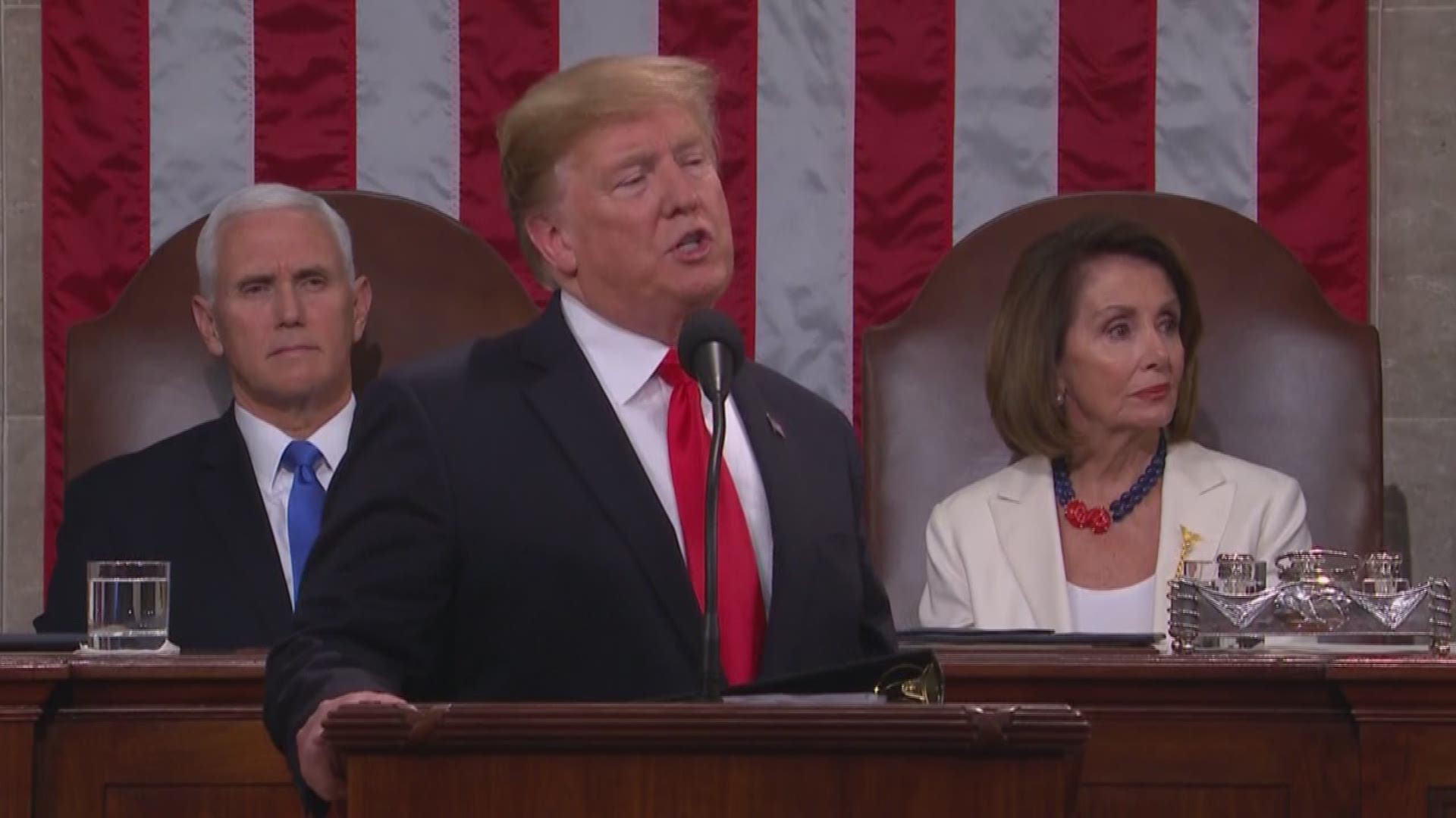 Boos were heard from members of Congress as Trump made his case for funding a wall along the southern border during his State of the Union speech.