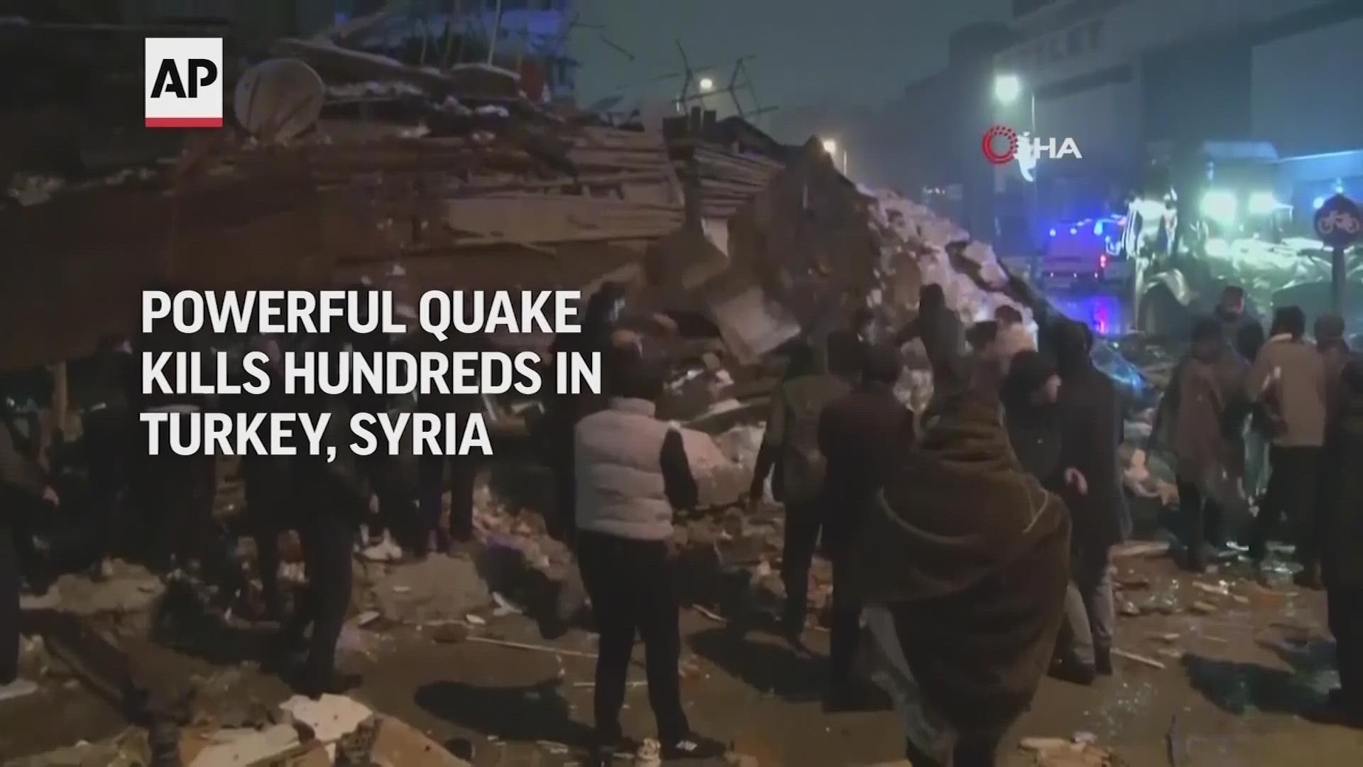 Many people have been killed in a 7.8 magnitude earthquake that struck southern Turkey and northern Syria early Monday morning.