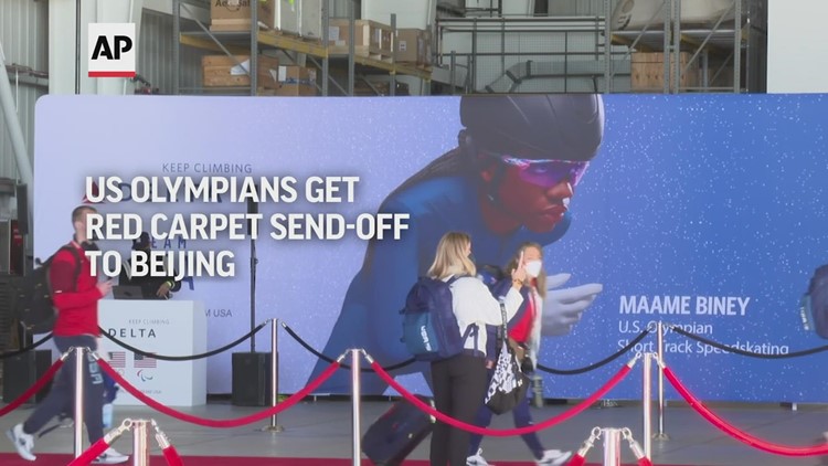 US athletes get red carpet send-off to Winter Olympics