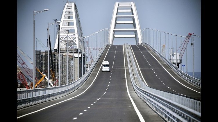 Russia Crows Over Crimean Bridge Opening Russia Crows Over Crimean Bridge Opening