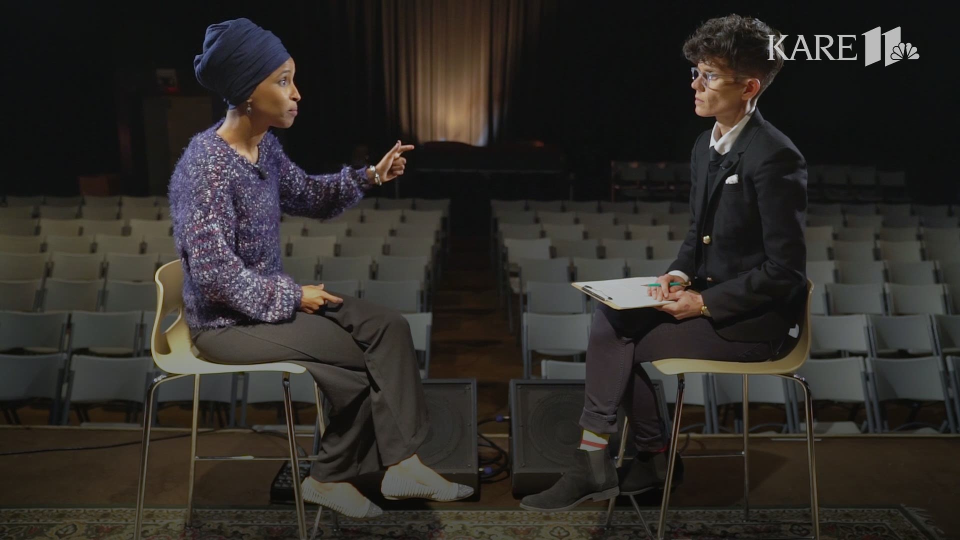 MN congresswoman Ilhan Omar sat down for a one-on-one interview with KARE 11's Jana Shortal on April 24, 2019. Rep. Omar talked about working alongside “sisters” Alexandra Ocasio-Cortez and Rashida Talib.