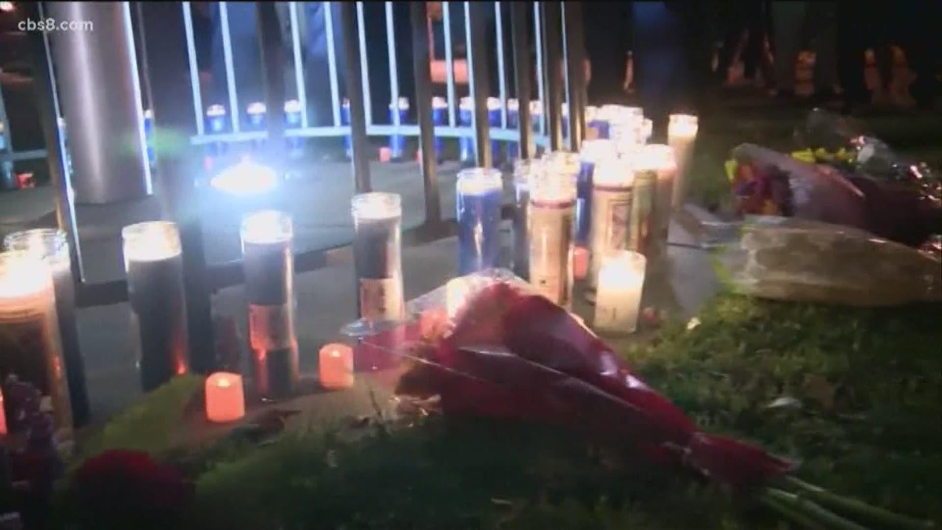 A vigil was held for the Saugus School shooting victims Thursday night.
