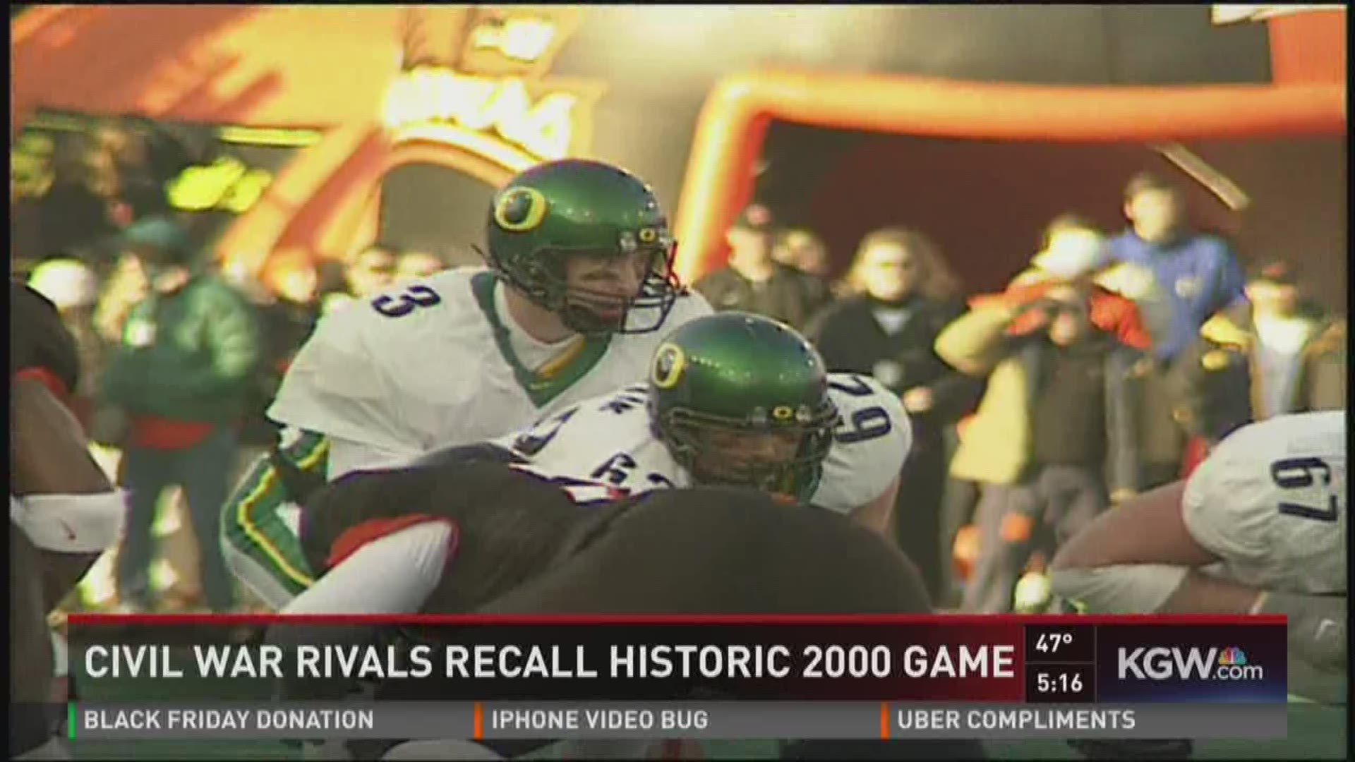 Joey Harrington remembers 2000 Civil War