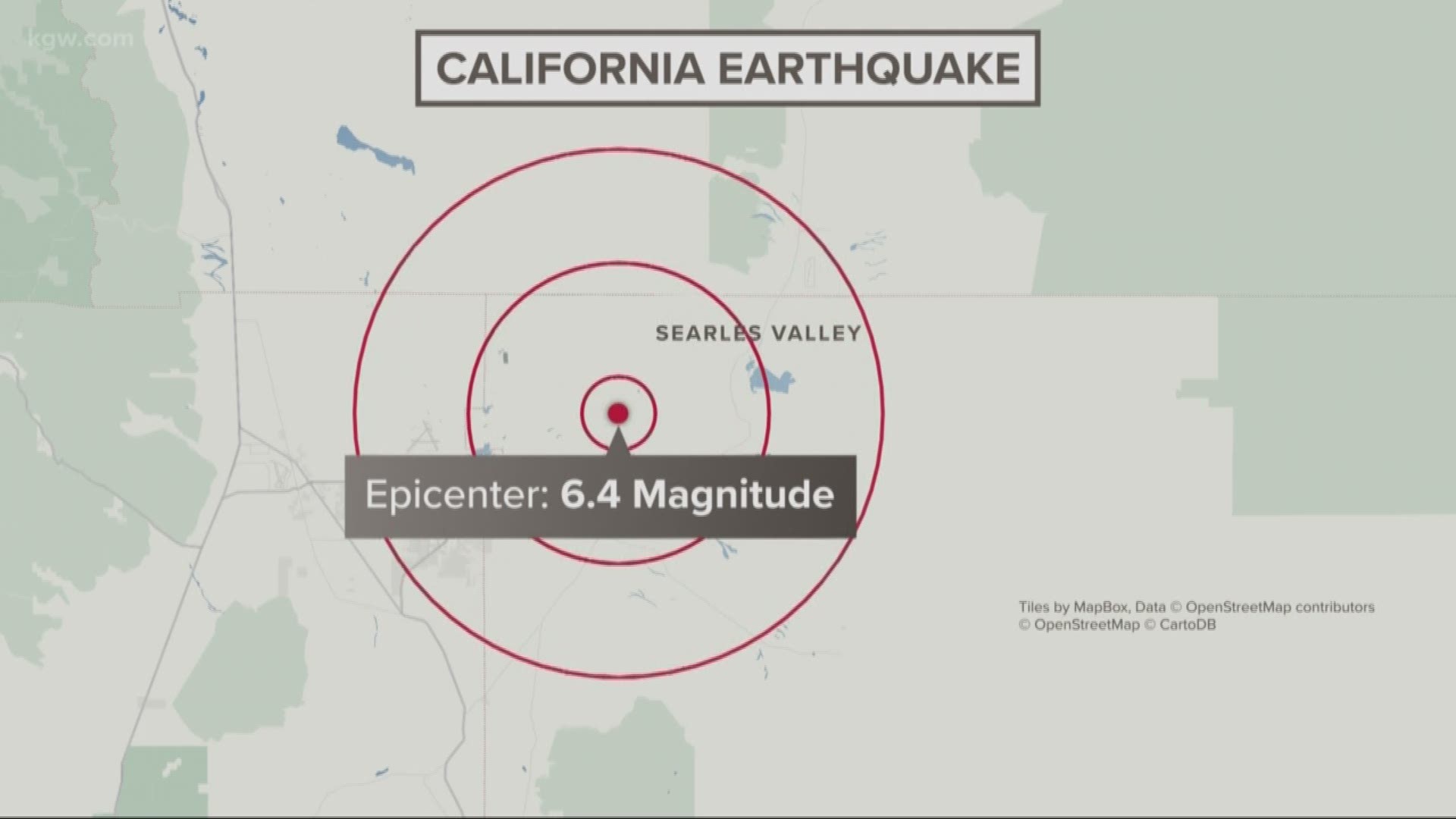 Several people from Oregon were in Southern California when a magnitude 6.4 earthquake struck.