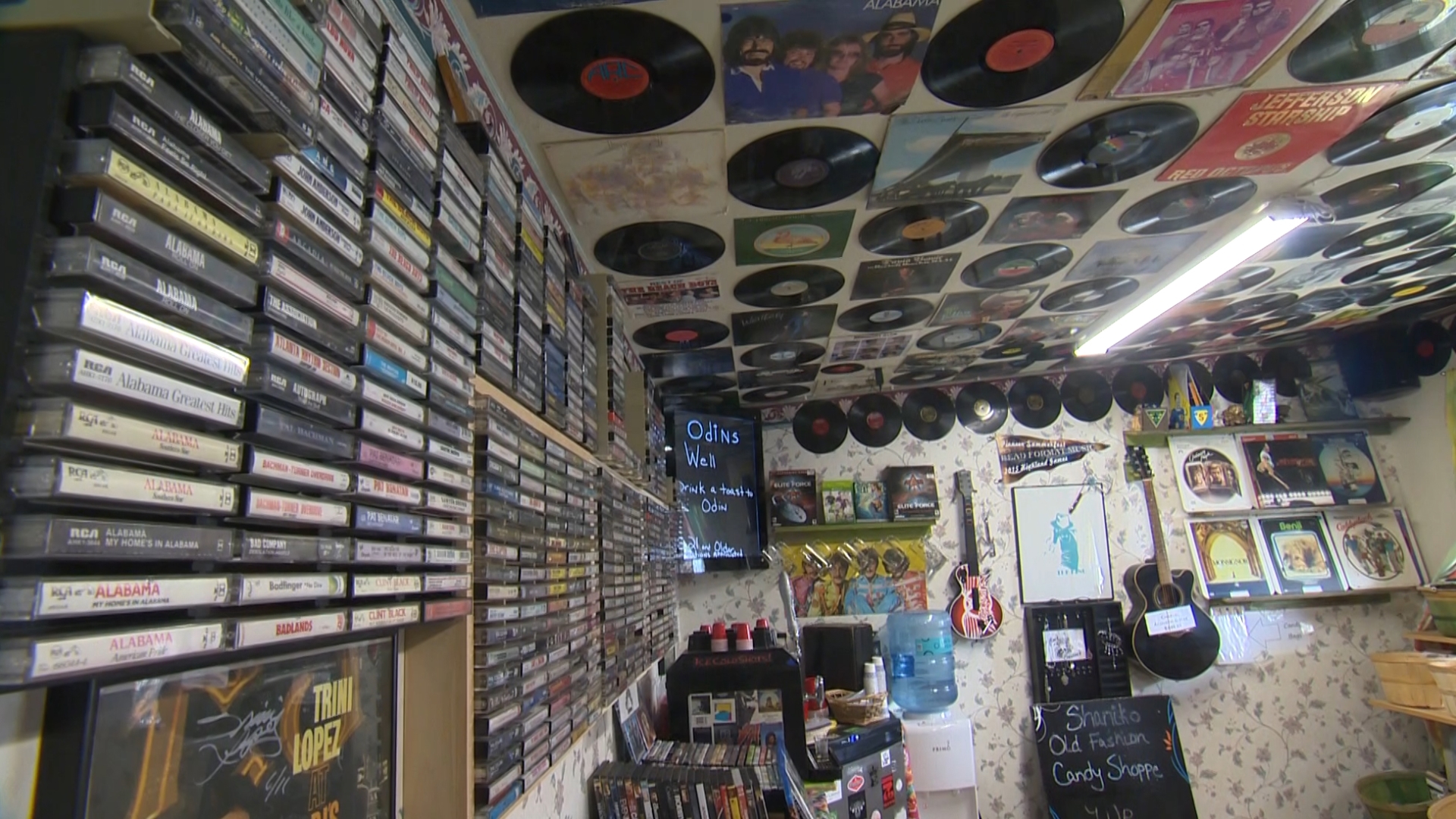 Another way visitors in the ghost town of Shaniko can turn back time is a trip to Shaun Cooper’s “Dead Format Music” store.