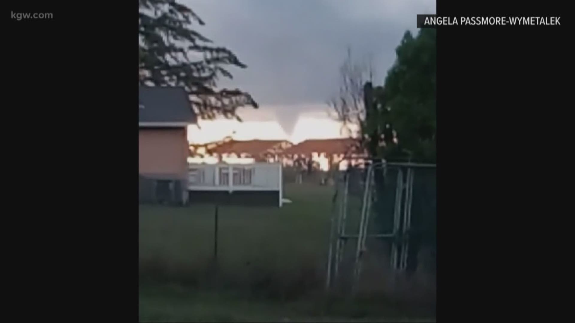 A possible tornado touched down in Marion County on Monday.