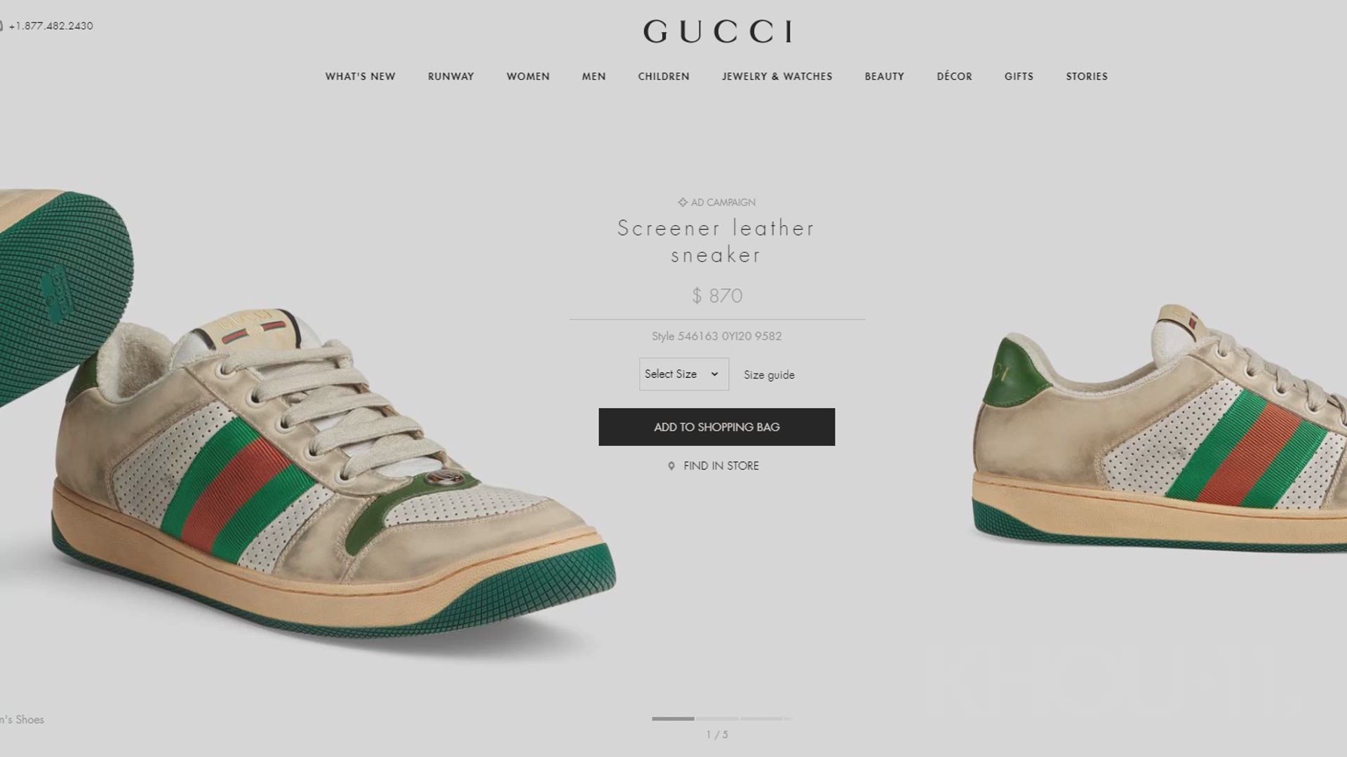 gucci shoes dirty
