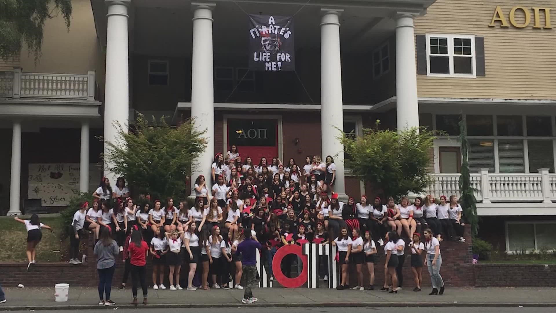 Alpha Omicron Pi, a national sorority based out of Tennessee, charged the students thousands in 2020 and 2021, according to the Attorney General's Office.