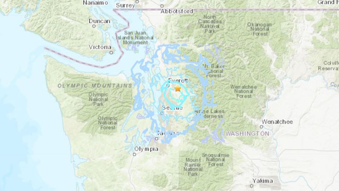 4.4 earthquake strikes near Everett Friday morning