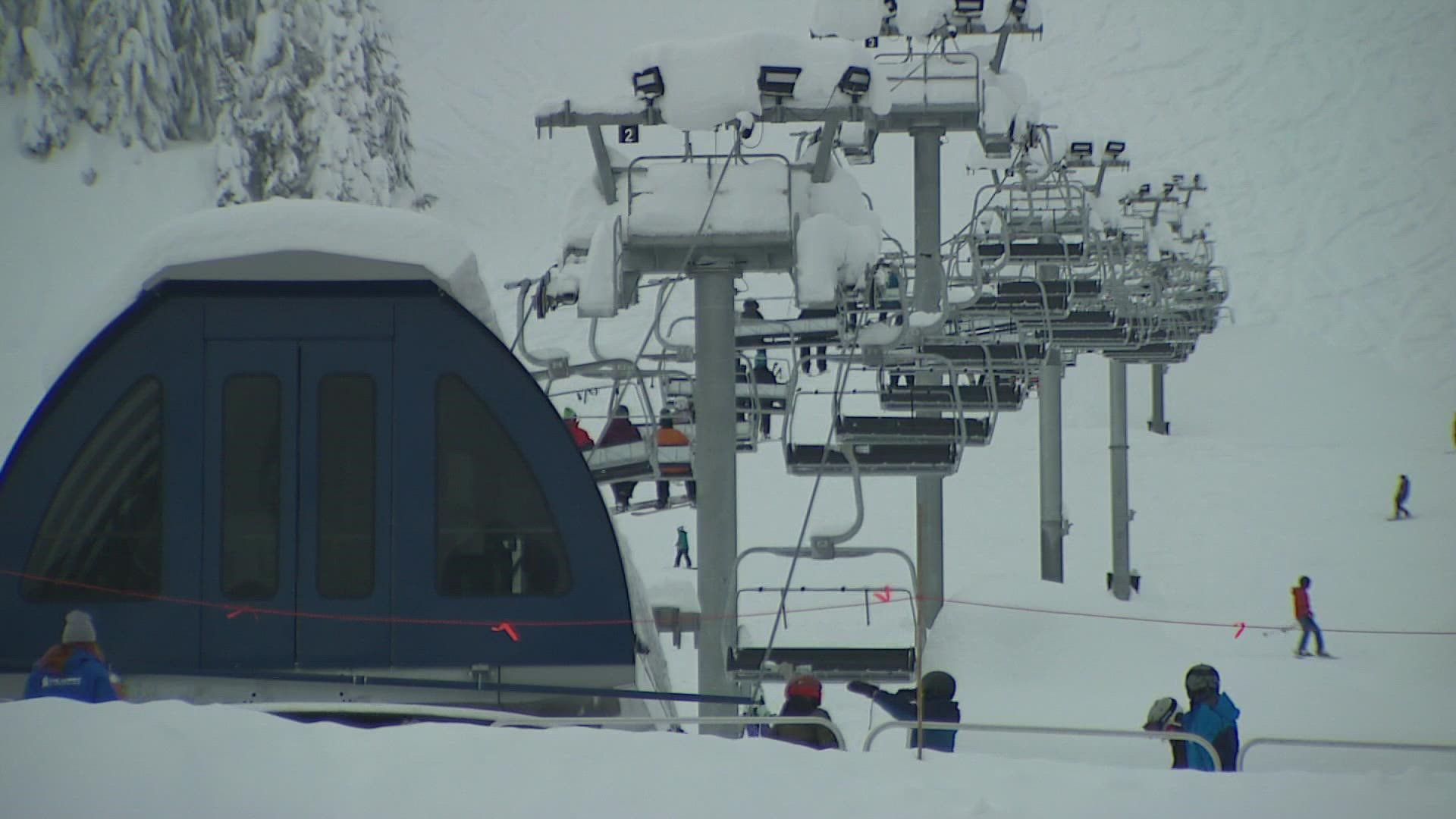 While the round of snow overnight Sunday can worsen driving conditions, western Washington ski resorts are welcoming the fresh layer.