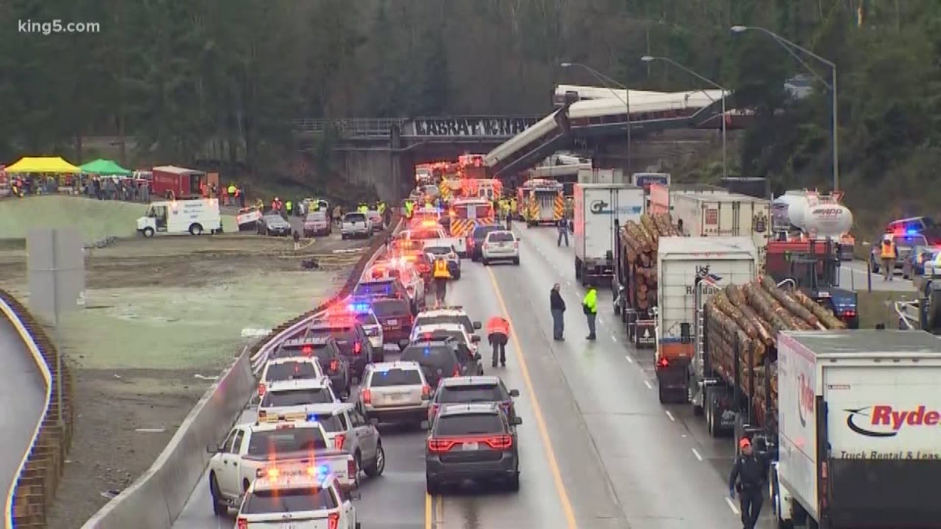 A jury awarded nearly $17 million to three people hurt in the Amtrak derailment in DuPont in December 2017.