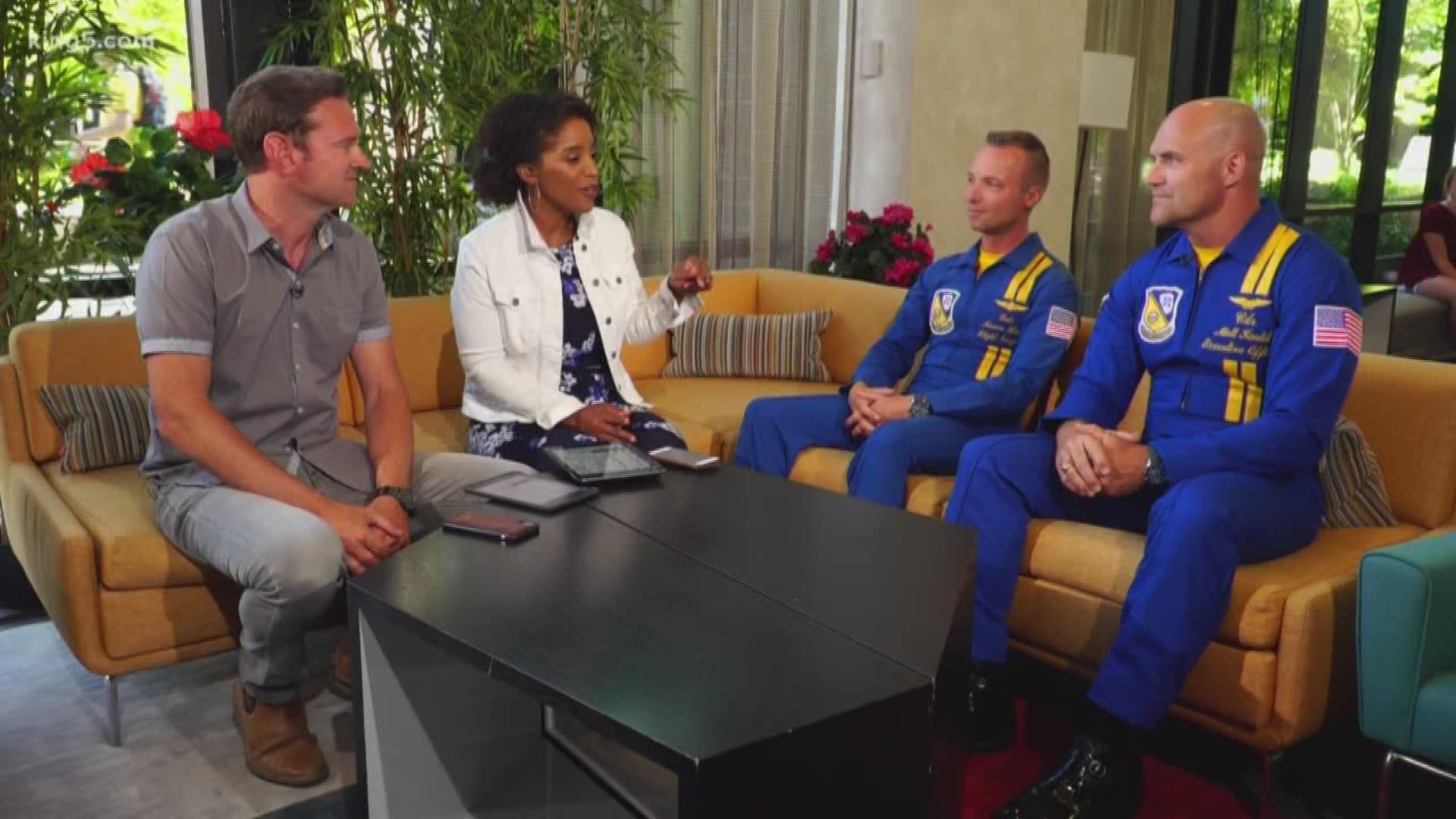 Blue Angels pilots from the Northwest are back in town to perform for Seafair. They stop by KING 5's Take 5 to share the exciting experience.