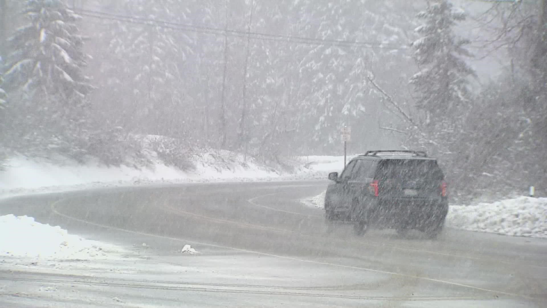 Snoqualmie Pass has already closed this week due to severe weather conditions and spinouts.