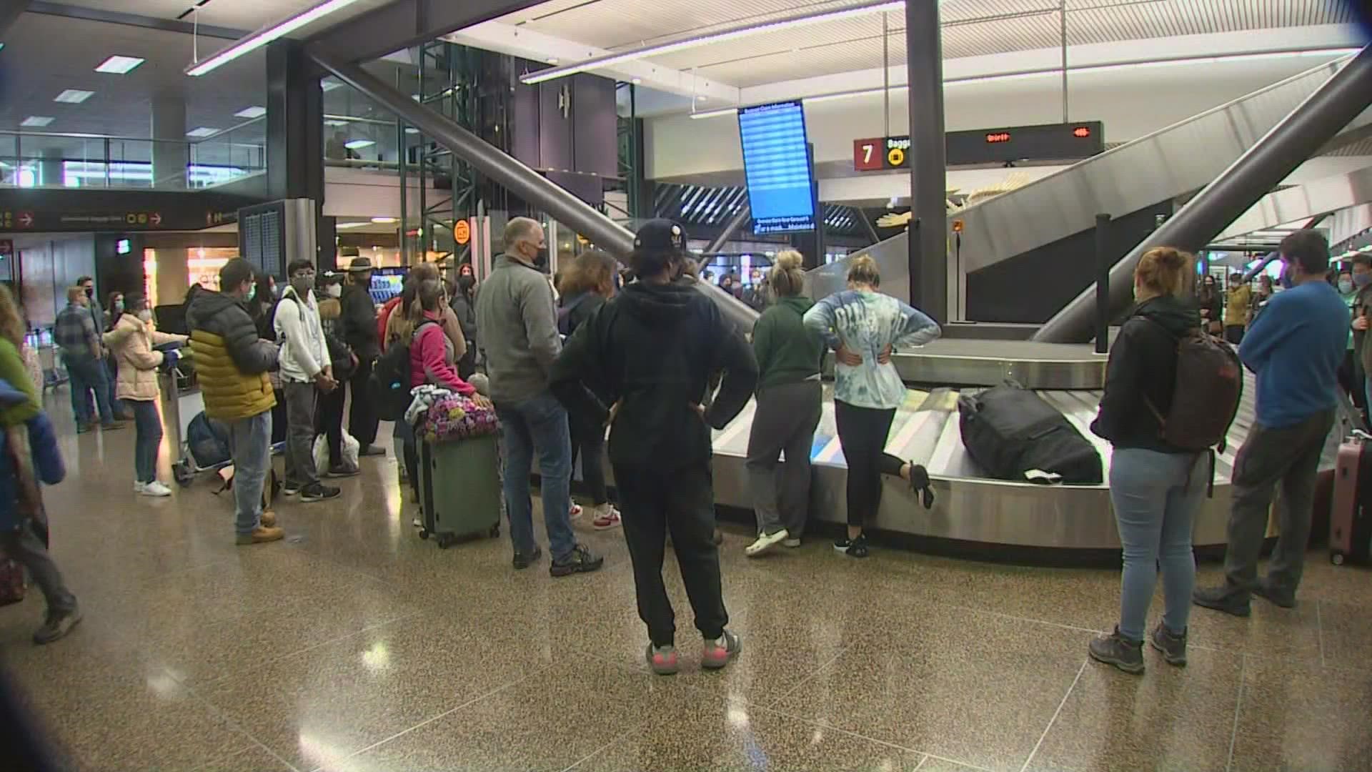 The cancellations and delays just added to the despair felt over the weekend by holidays travelers trying to get home.