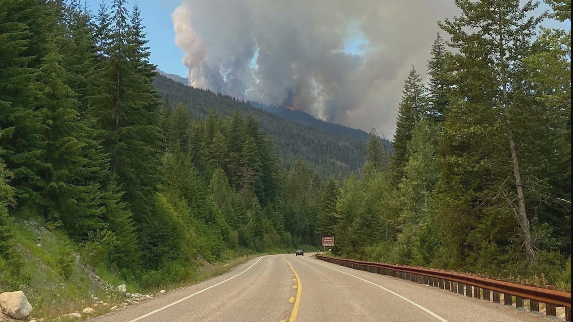 SR 20 will fully close Monday at 10 a.m. for wildfire response activity, the Washington State Department of Transportation said.