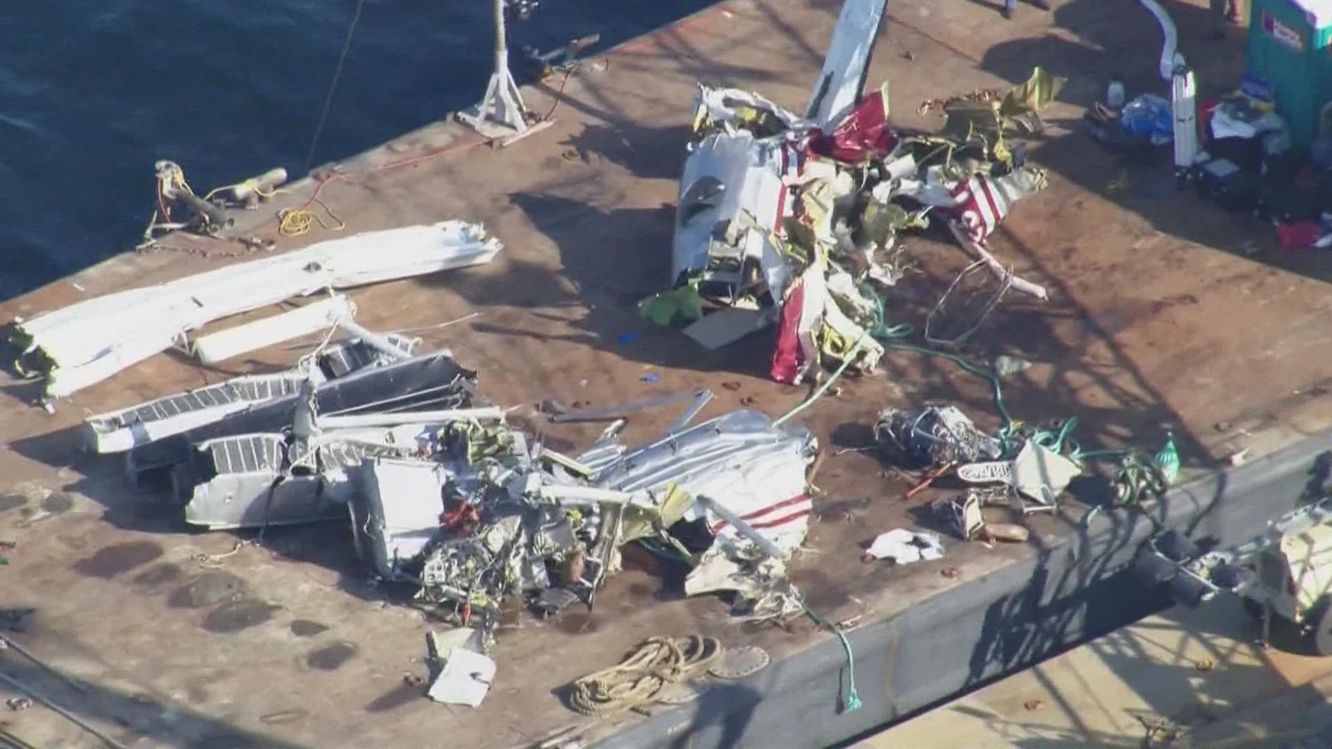 The NTSB chair said 80% of the plane wreckage had been recovered so far.