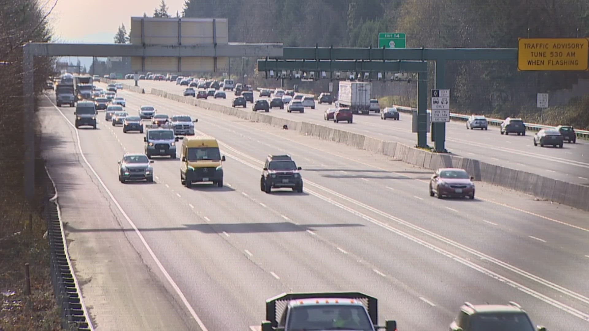 Rates for I-405 and SR 167 range from a $1 minimum during low-traffic times to $15 during high-traffic times.