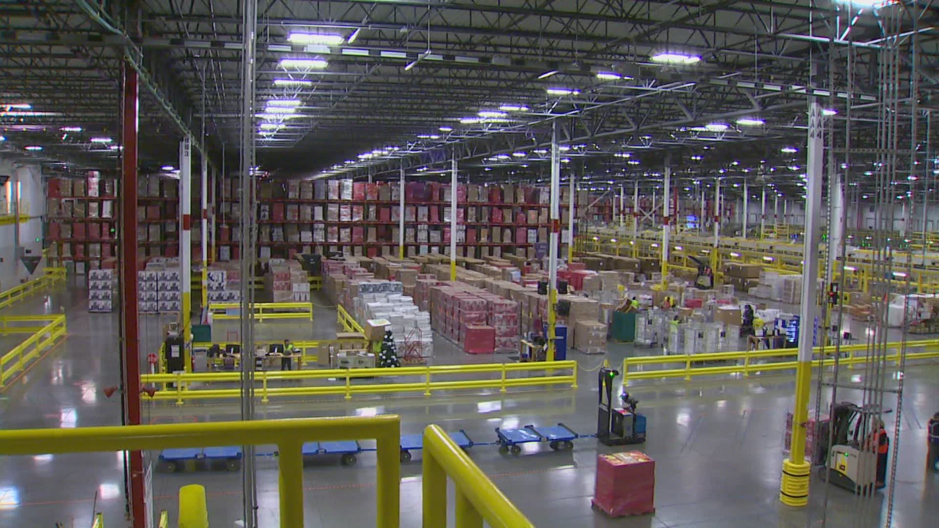 An Amazon public policy director wouldn't comment on warehouse workers' efforts to unionize while praising a study that examined raising the minimum wage.