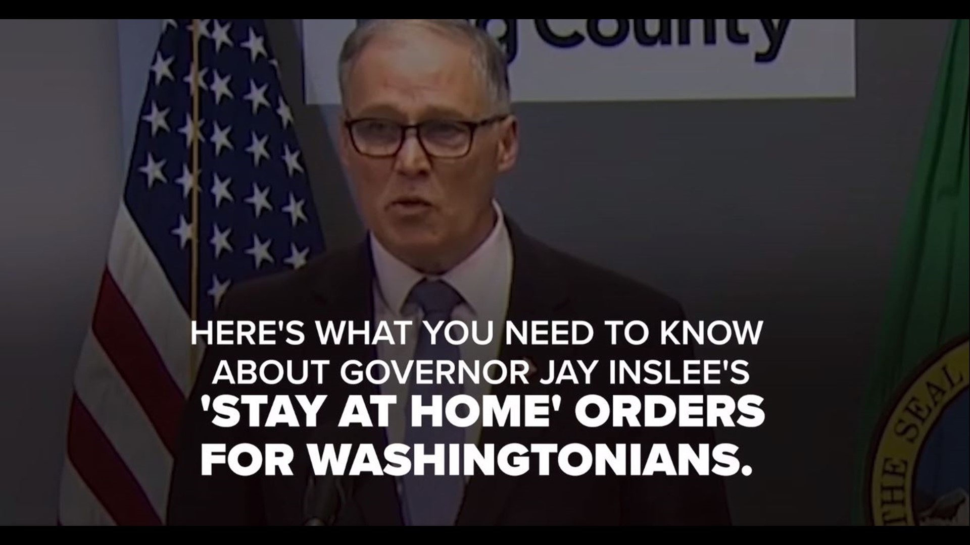 What does Washington governor Jay Inslee's "stay at home" order mean for citizens?