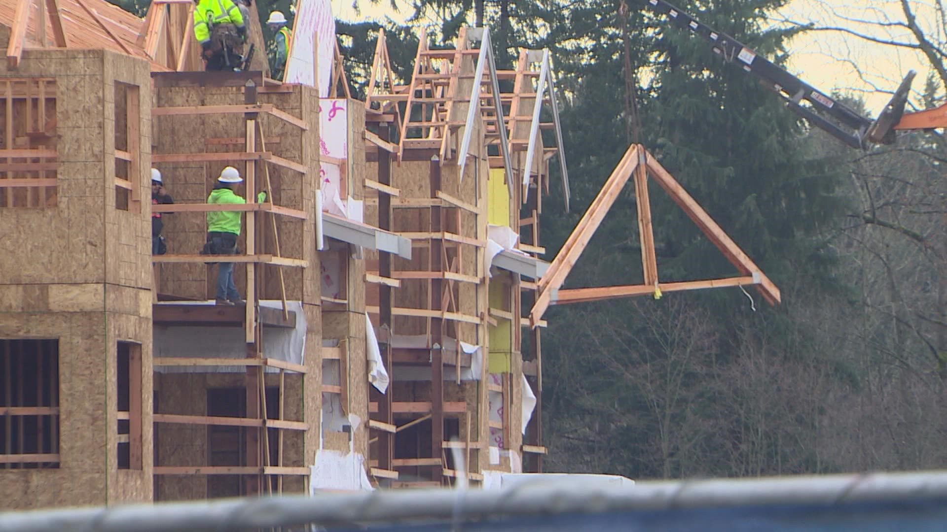Inslee said homebuilding in the state has not kept up with population growth, one of the reasons he said the state is seeing an increase in the homeless population.