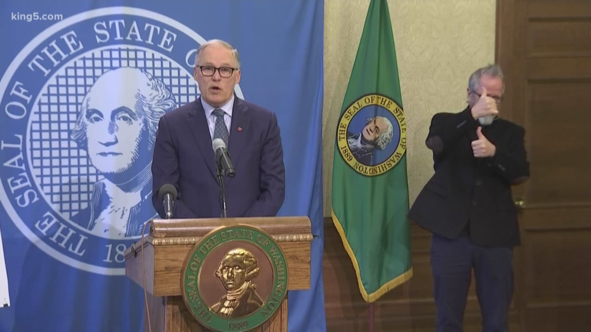 Governor Jay Inslee spoke Wednesday about efforts the state is making to get and distribute more personal protective equipment (PPE) for medical workers.