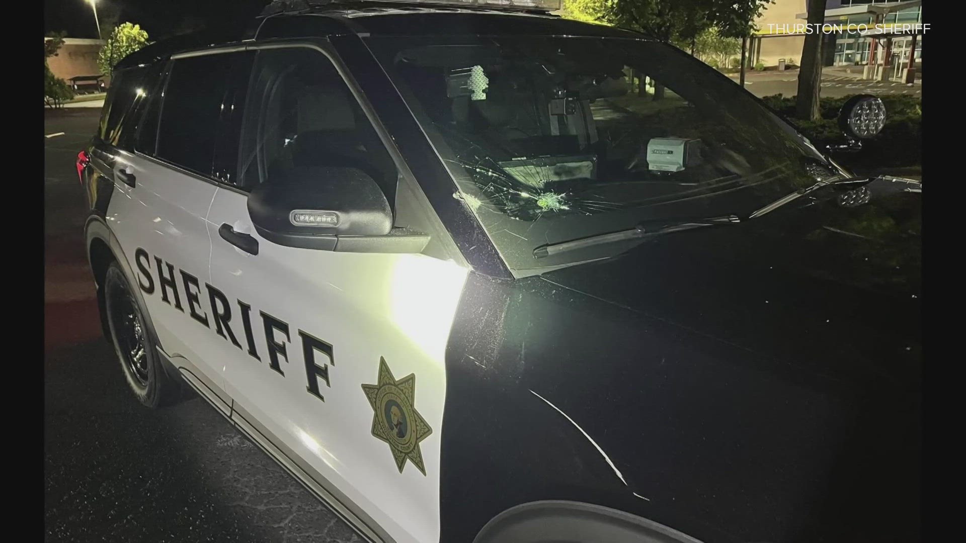 Man Arrested After Throwing Rock At Thurston County Deputys Car 6525