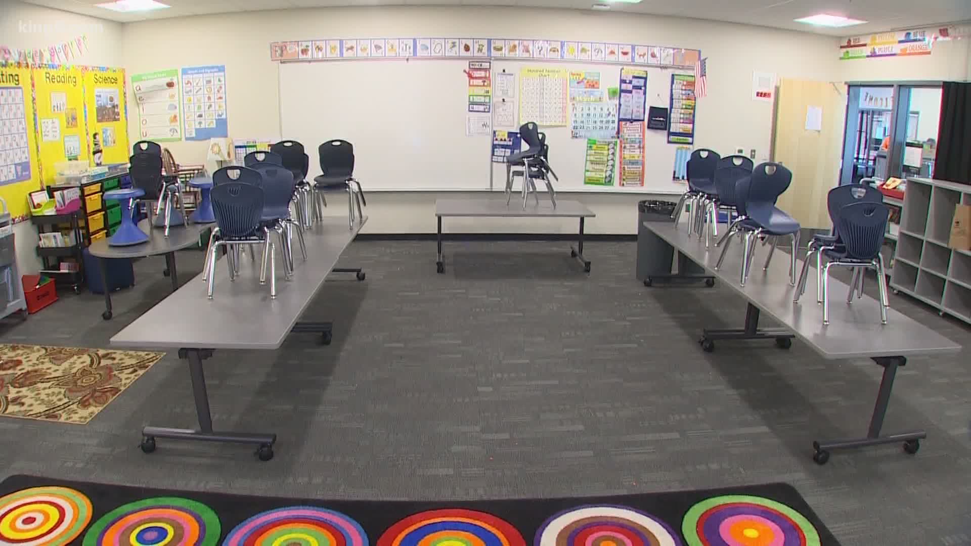 Gov. Jay Inslee and State Superintendent Chris Reykdal will meet on Wednesday to discuss the possibilities of students returning to school this fall.