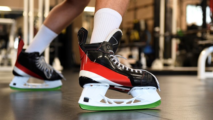 AP Exclusive: New skate blade for off-ice training unveiled