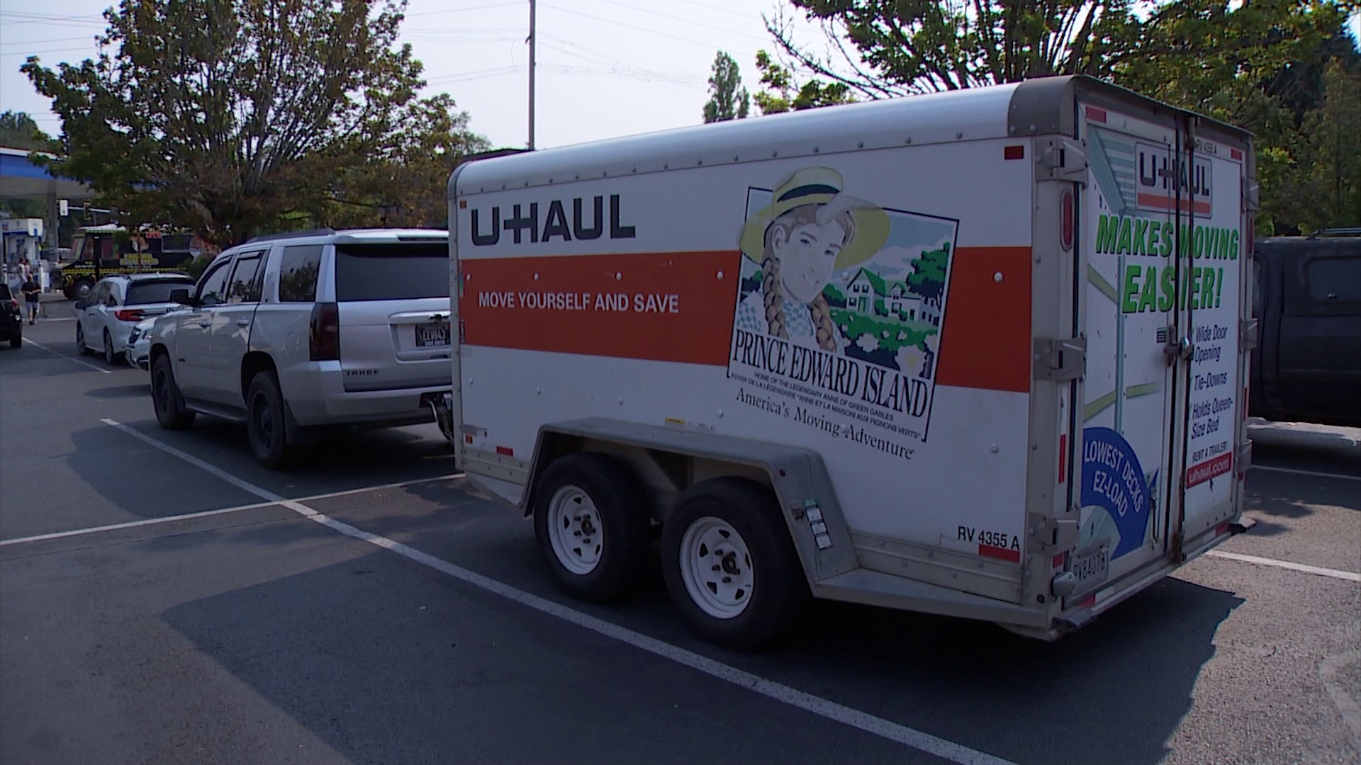 The family was in the process of moving from Montana to Seattle when they discovered their U-Haul was stolen overnight from a hotel parking lot.