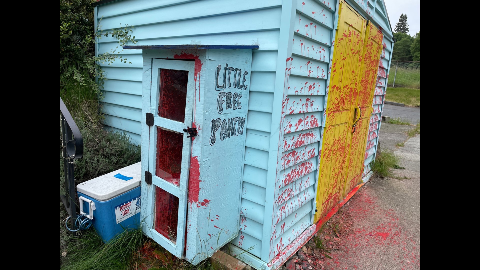 Seattle murals of feminist icons defaced with red paint | krem.com