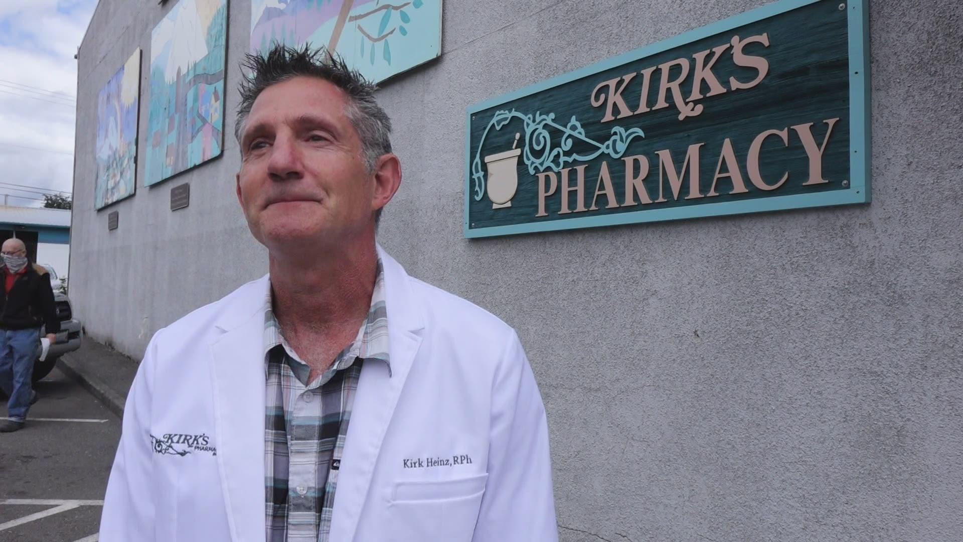 Kirk Heinz and his son Andrew organized numerous vaccine clinics and even administered vaccines in Puyallup and Tacoma. Now, they're being recognized for their work.