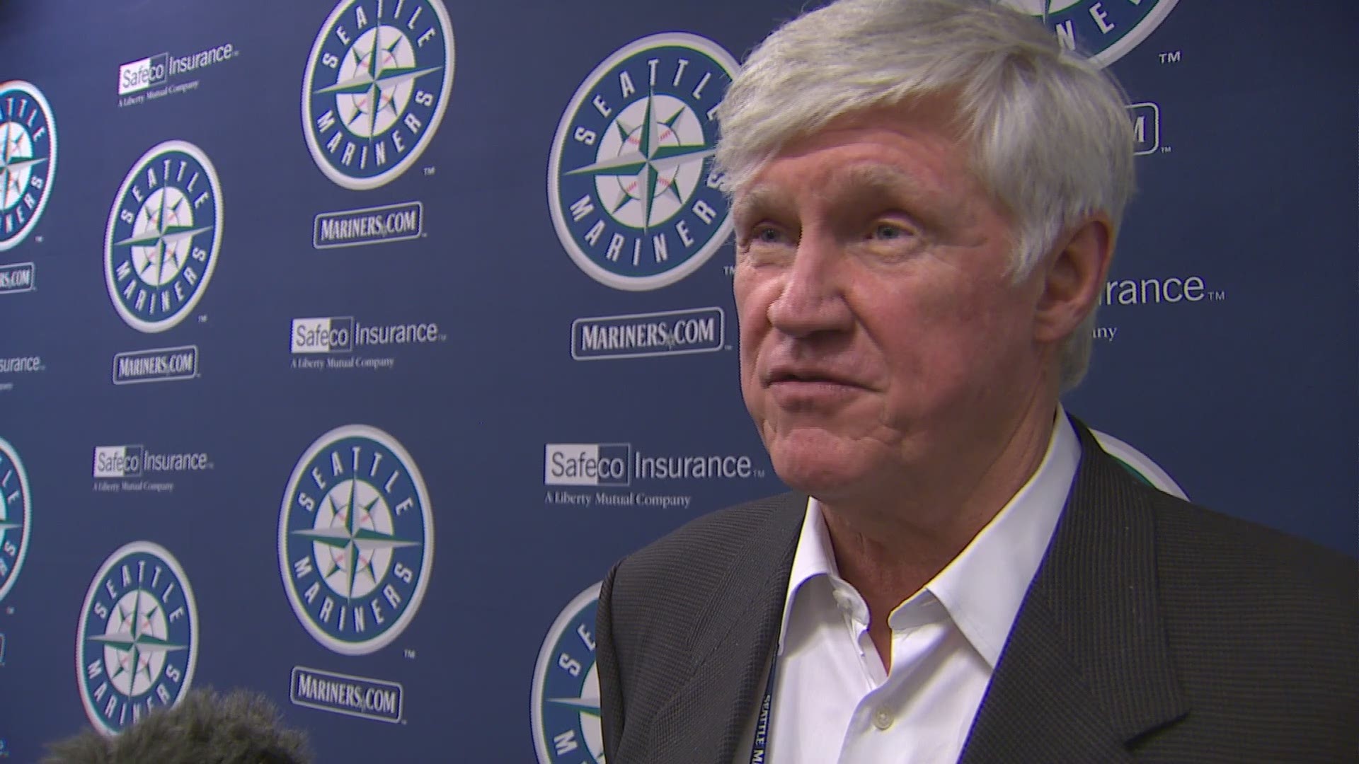 Mariners Owner and Managing Partner John Stanton speaks with KING 5's Chris Daniels after the Washington State Major League Baseball Stadium Public Facilities District Board ratified a new 25-year lease to keep the M's in what is currently known as Safeco