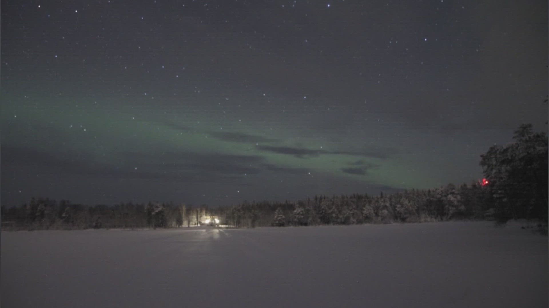 Parts of Washington state could see the Northern Lights on Monday night, although clouds and moonlight will make that difficult