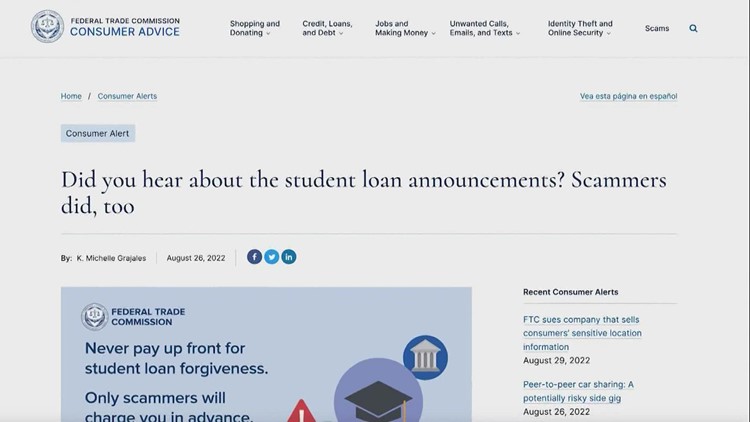 BBB of Washington: Scammers are likely offering 'fast-tracked' student loan forgiveness