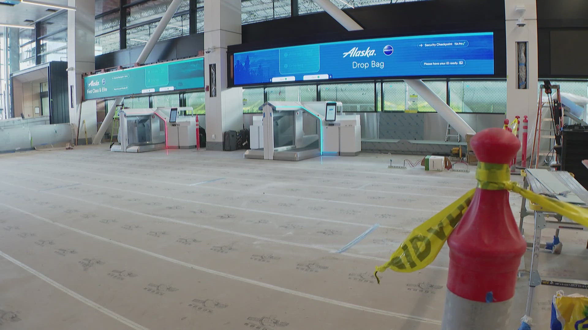 It's one in a series of construction projects at the Seattle-Tacoma International Airport. 