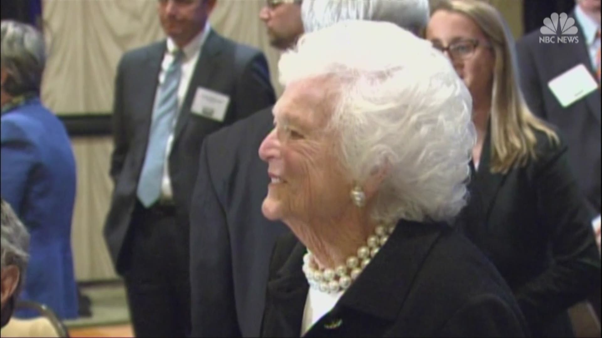 Former First Lady Barbara Bush, wife of President George H.W. Bush and father of President George W. Bush, has died at the age of 92. NBC's Jay Gray reports.