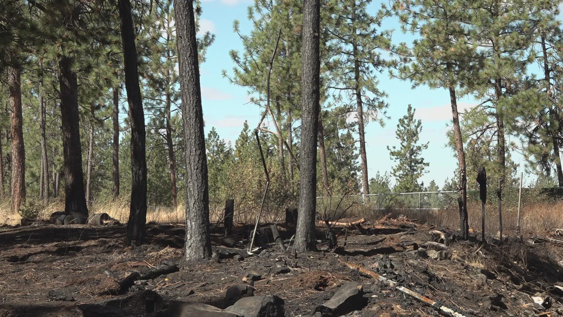 Nobody was hurt in the Wednesday brush fire, but a notable community decoration loved by many was caught in the flames.