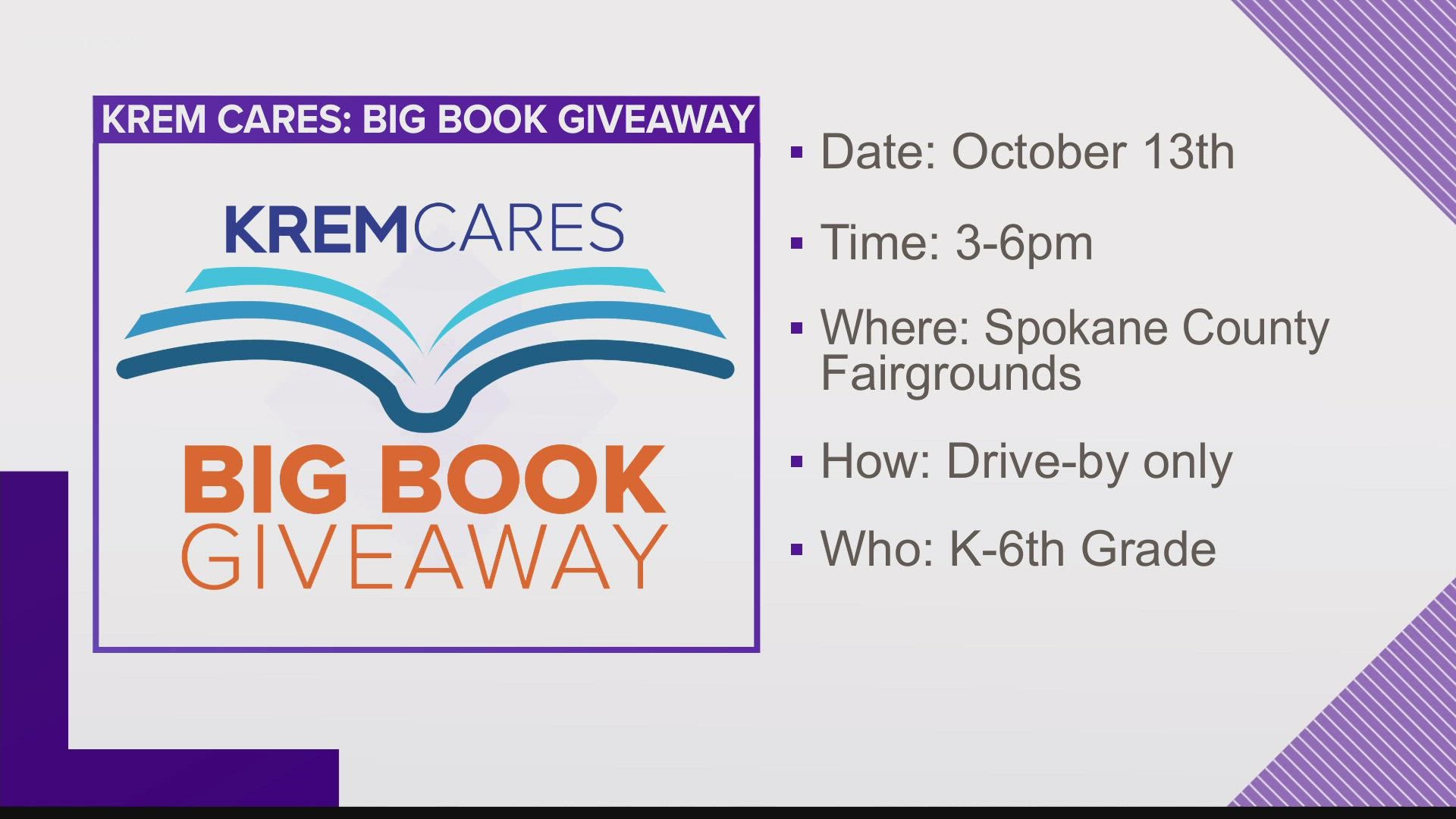 KREM 2's Mark Hanrahan and Whitney Ward were at the Spokane County Fairgrounds for KREM Cares Big Book Giveaway.