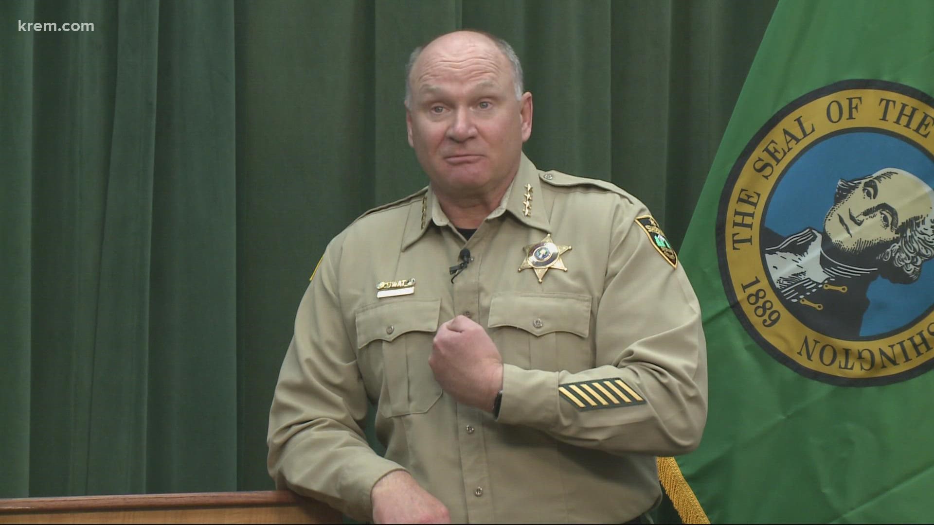 Sheriff Ozzie Knezovich says he encourages deputies to get vaccinated but is opposed to Gov. Inslee's mandate.