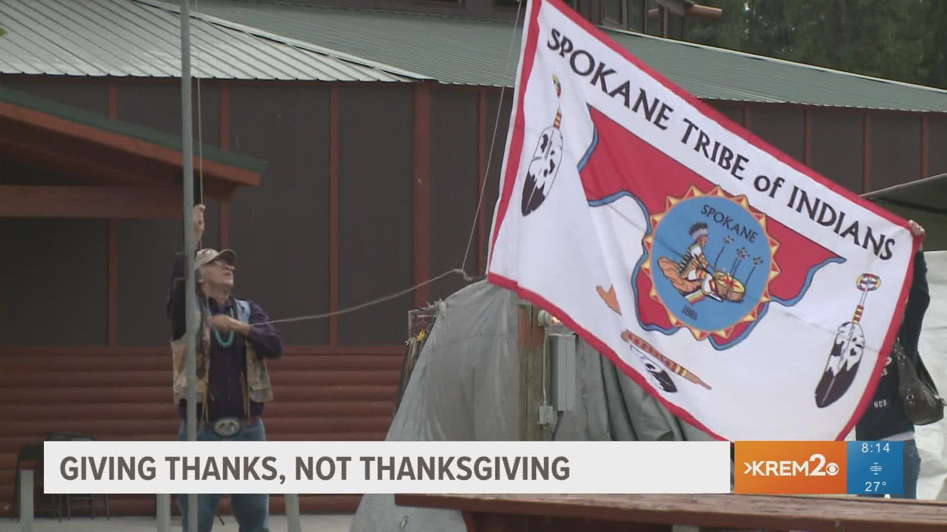 Monica Tonasket with the Spokane Tribe talks about her feeling about Thanksgiving.