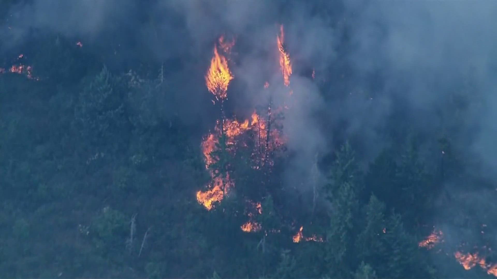 Wildfires burning in Washington are threatening hundreds of homes. Some homes have burned in the Tunnel 5 Fire.