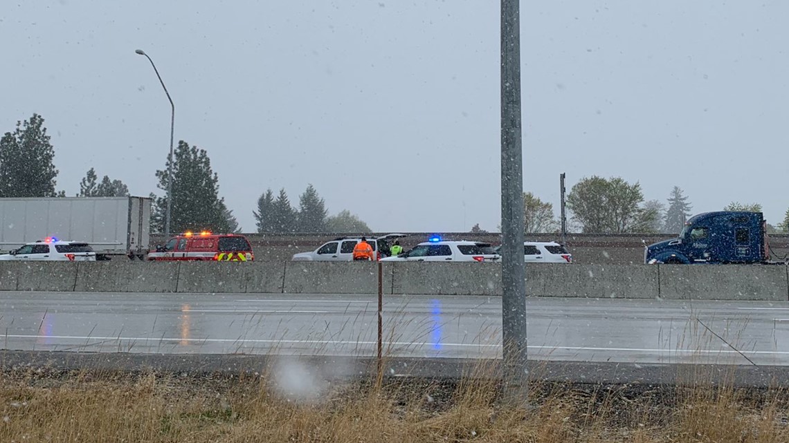 WSP Trooper Extricated From Patrol Car After Crash On I-90 In Spokane ...